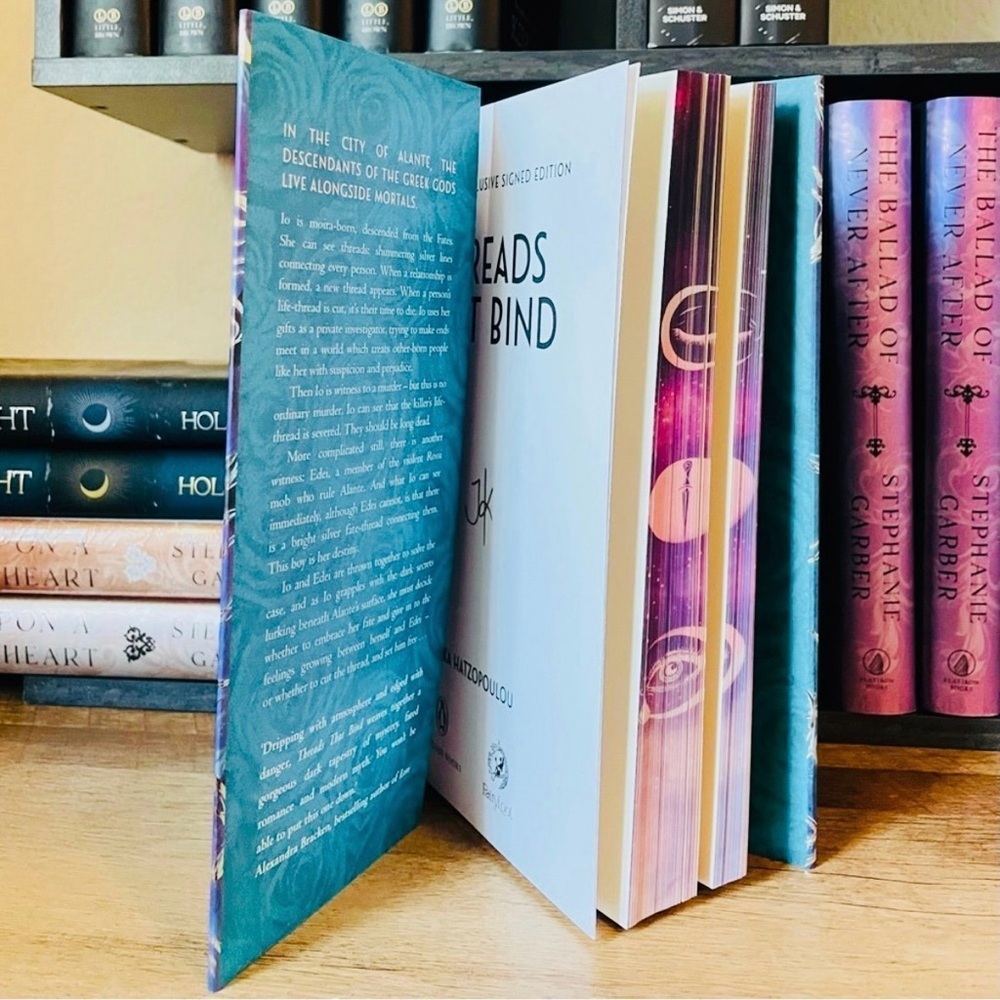 Fairyloot Exclusive Signed Edition Threads That  Bind by Kika Hatzopualuo - Picture 8 of 13